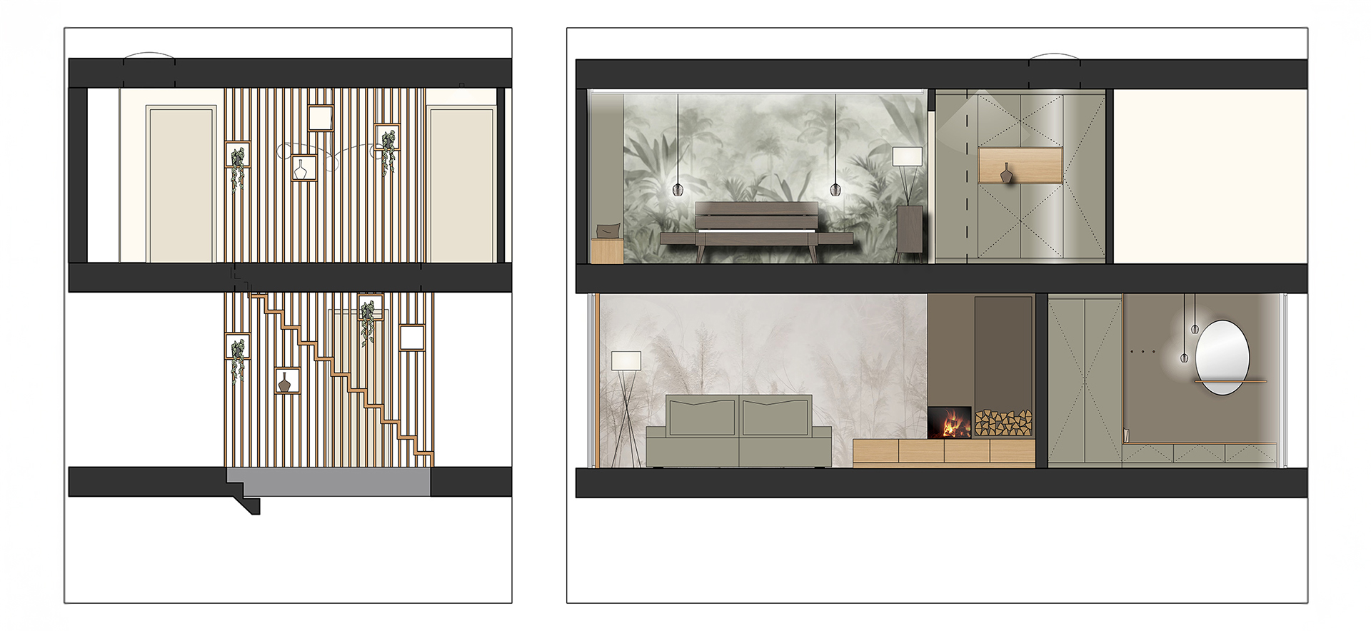 REF Hünibach • Bauherrschaft: Privat •
Ort: Hünibach BE •
Leistungsumfang: Innenarchitektur